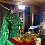 Божественная литургия в храме прп. Сергия Радонежского с. Кошели
