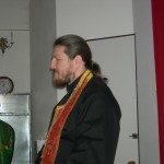 В новогоднюю ночь священник Сергий совершил Божественную литургию в Свято-Троицком храме с. Воскресенского