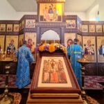 Литургия в храме Сошествия Святого Духа с. Синодское
