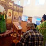 Литургия в храме прп. Сергия Радонежского с. Кошели