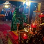 Литургия в храме прп. Сергия Радонежского с. Кошели